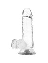 Dildo Realístico X Ray com Testículo Transparente 15.5 cm,D-224100