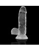 x ray - clear cock with balls 15.5 cm x 3.5 cm D-224100