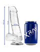 x ray - clear cock with balls 18.5 cm x 3.8 cm D-224101
