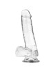 X ray - clear dildo realista transparente 18.5 cm x 3.8 cm