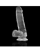 x ray - clear cock with balls 18.5 cm x 3.8 cm D-224101