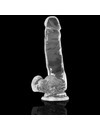 Dildo Realístico X Ray com Testículo Transparente 18.5 cm,D-224101