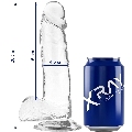 x ray - clear dildo realista transparente 20 cm x 4.5 cm