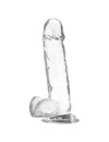 Dildo Realístico X Ray com Testículo Transparente 20 cm,D-224102