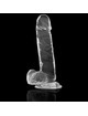 x ray - clear dildo realista transparente 20 cm x 4.5 cm