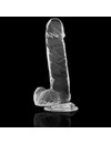 Dildo Realístico X Ray com Testículo Transparente 20 cm,D-224102