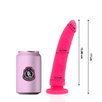 delta club - toys dildo rosa silicona medica 17 x 3 cm
