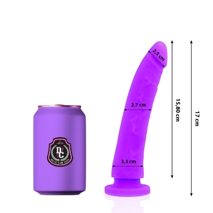 delta club - toys lilac dildo medical silicone 17 x 3 cm D-227142