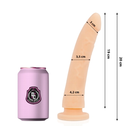 delta club - toys dildo natural silicona medica 20 x 4 cm