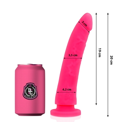 delta club - toys dildo rosa silicona medica 20 x 4 cm