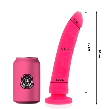 delta club - toys pink dildo medical silicone 20 x 4 cm D-227144