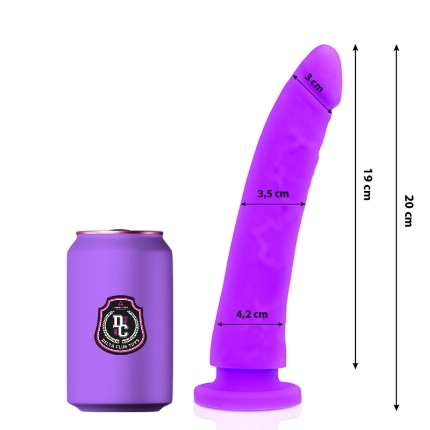 delta club - toys lilac dildo medical silicone 20 x 4 cm D-227145