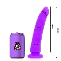 delta club - toys lilac dildo medical silicone 20 x 4 cm