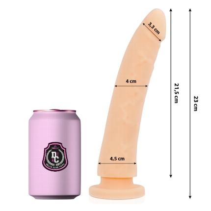 delta club - toys natural dildo medical silicone 23 x 4.5 cm D-227146