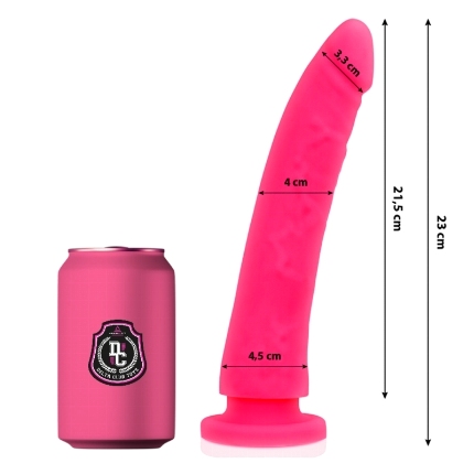 delta club - toys dildo rosa silicona medica 23 x 4.5 cm