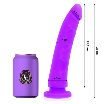 delta club - toys lilac dildo medical silicone 23 x 4.5 cm D-227148