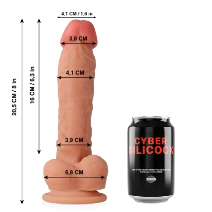 cyber silicock - ultra realistic soft liquid silicone dong 20.5cm D-227290