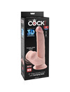 Dildo Realístico King Cock com Testículos Bege 24.5 cm,D-230570