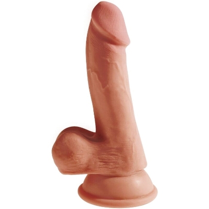 king cock - plus 3d dildo con testiculos 17 cm