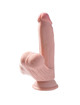 King cock - plus 3d dildo swinging balls 15.2 cm natural