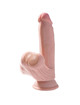 King cock - plus 3d dildo swinging balls 15.2 cm natural
