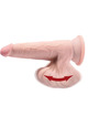 Dildo Realístico King Cock com Testículos Bege 21.5 cm,D-230577