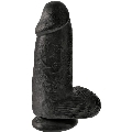 king cock - chubby realistic penis 23 cm black