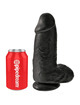 Dildo Realístico King Cock Chubby Preto 23 cm,D-236497