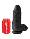 king cock - chubby realistic penis 23 cm black D-236497