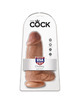 king cock - chubby realistic penis 23 cm caramel D-236498