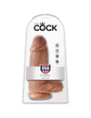 king cock - chubby realistic penis 23 cm caramel D-236498
