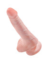 king cock - realistic penis with balls 13.5 cm light D-236505