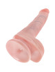 Dildo Realístico King Cock com Testículos Bege 13.5 cm,D-236505