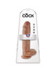 Dildo Realístico King Cock com Testículos Caramelo 22.6 cm,D-236508