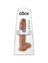 king cock - realistic penis with balls 22.6 cm caramel D-236508