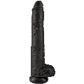 king cock - pene realistico con testiculos 30.5 cm negro