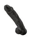 king cock - realistic penis with balls 30.5 cm black D-236509