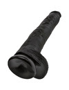 king cock - realistic penis with balls 30.5 cm black D-236509