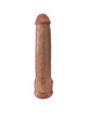 king cock - pene realistico con testiculos 34.2 cm caramelo