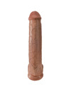 Dildo Realístico King Cock com Testículos Caramelo 34.2 cm,D-236511