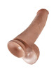 Dildo Realístico King Cock com Testículos Caramelo 34.2 cm,D-236511