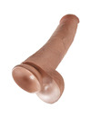 king cock - realistic penis with balls 34.2 cm caramel D-236511