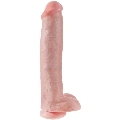 king cock - pene realistico con testiculos 34.2 cm natural