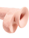 Dildo Realístico King Cock com Testículos Bege 19.4 cm,D-236513