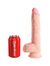 Dildo Realístico King Cock com Testículos Bege 19.4 cm,D-236513