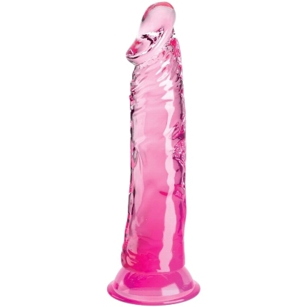 king cock - clear pene realistico 19.7 cm rosa