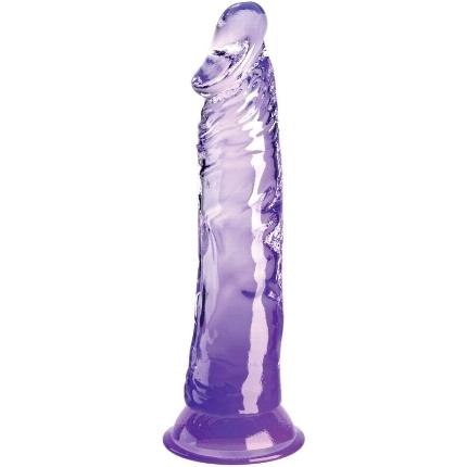 king cock - clear pene realistico 19.7 cm morado