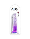 king cock - clear realistic penis 19.7 cm purple D-236519