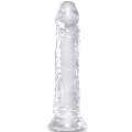 king cock - clear realistic penis 19.7 cm transparent