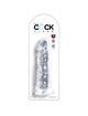 king cock - clear pene realistico 19.7 cm transparente